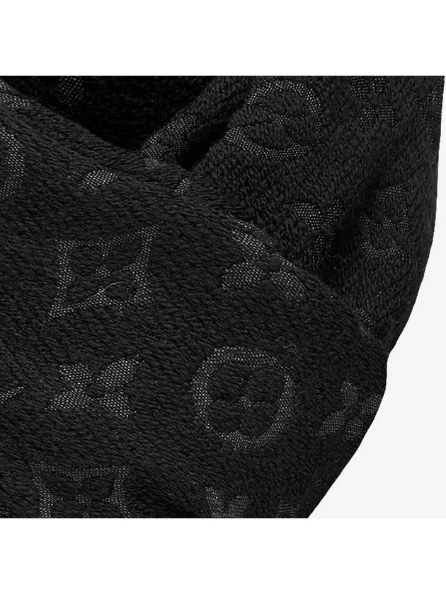 Monogram Classic Wool Scarf Black - LOUIS VUITTON - BALAAN 4