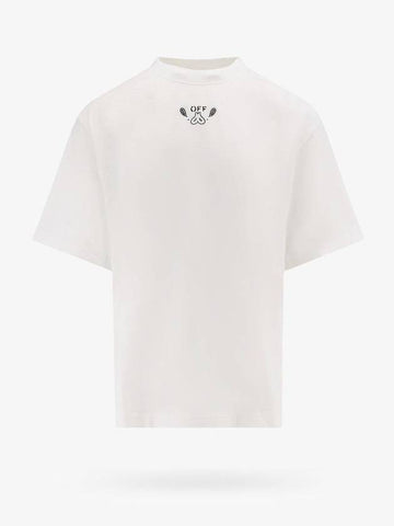 Crew Neck Cotton Short Sleeve T-Shirt White - OFF WHITE - BALAAN 1