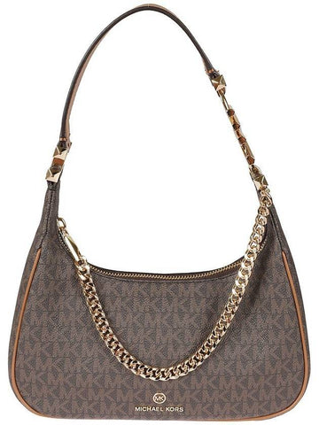 Women's Piper Small Shoulder Bag Brown - MICHAEL KORS - BALAAN 1