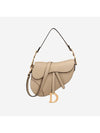 Saddle Strap Calfskin Tote Bag Beige - DIOR - BALAAN 1