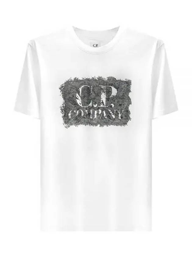 Printed short sleeve t shirt white 14CMTS192A 006011 W103 1213255 - CP COMPANY - BALAAN 1