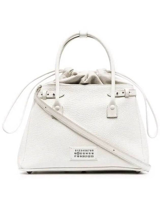 Logo Leather Tote Bag White - MAISON MARGIELA - BALAAN 2