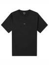 Men's Kyle Logo Print Cotton Jersey Short Sleeve T-Shirt  Black - A.P.C. - BALAAN 2