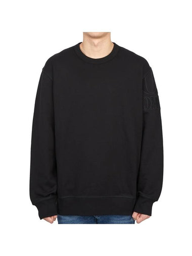 Diagonal Raised Fleece Sweatshirt Black - CP COMPANY - BALAAN 1