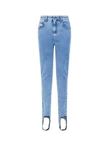 Logo Patch Super Skinny Jogger Jeans D SLANDY Blue - DIESEL - BALAAN 1