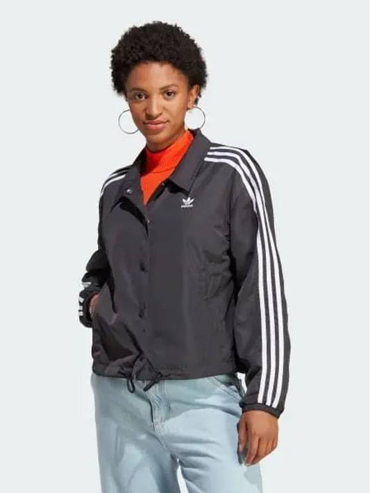 Adicolor Classic 3S Coach Jacket Black - ADIDAS - BALAAN 2