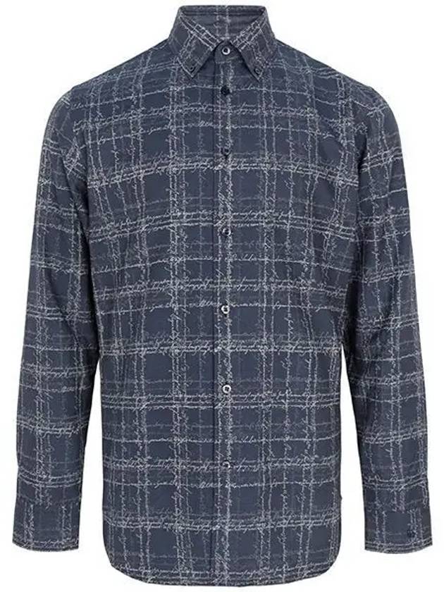 Indigo Check Scritto Alessandro Shirt R27HTL98001 09C 1210017 - BERLUTI - BALAAN 1