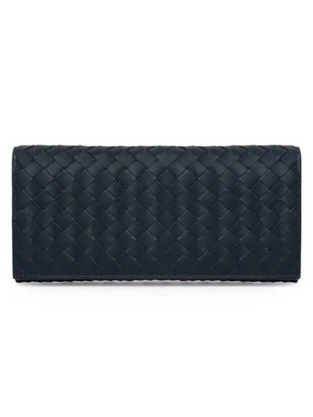 Intrecciato Continental Long Wallet Navy - BOTTEGA VENETA - BALAAN 3