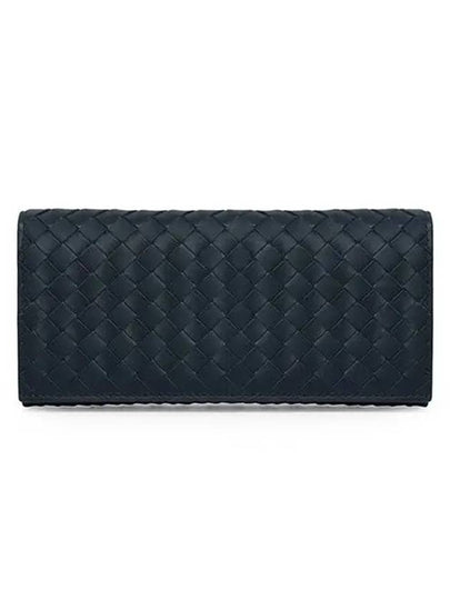 Intrecciato Continental Long Wallet Navy - BOTTEGA VENETA - BALAAN 2