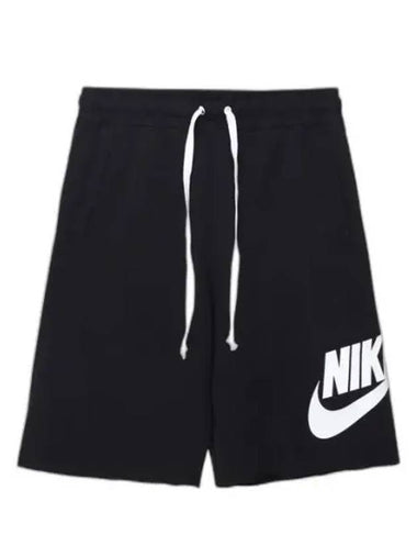 Sportswear Essential French Terry Allumni Shorts Black - NIKE - BALAAN 1