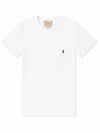 Pony Logo Embroidered Pocket Short Sleeve T-Shirt White Navy - POLO RALPH LAUREN - BALAAN.
