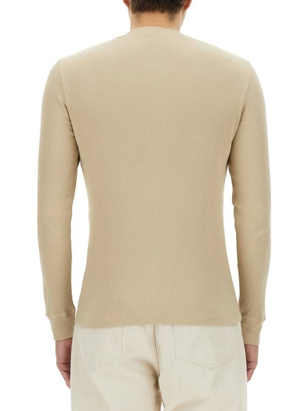 RIBBED "HENLEY" T-SHIRT - TOM FORD - BALAAN 3