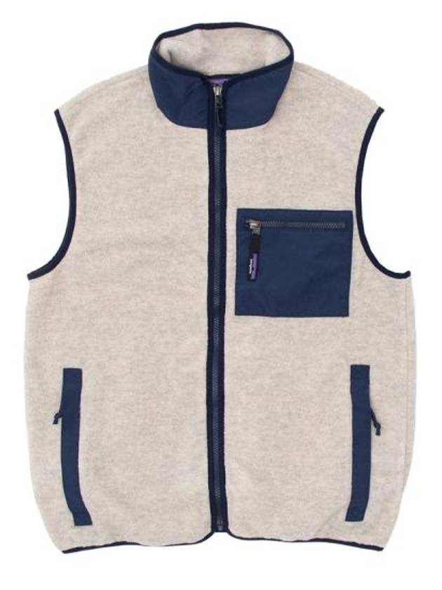 Men's Synchilla Fleece Vest Oatmeal Heather - PATAGONIA - BALAAN 2