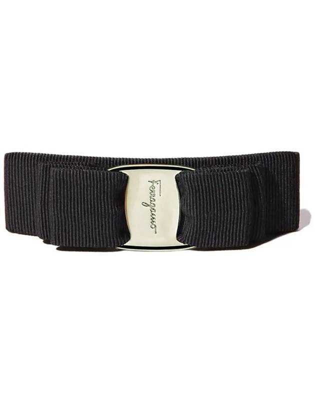 Vara Bow Hair Clip Black - SALVATORE FERRAGAMO - BALAAN 3