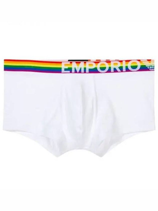 UNDERWEAR Men s Rainbow Logo Band Drawn White 270307 - EMPORIO ARMANI - BALAAN 1