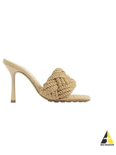 Lido Intrecciato Raffia Mule Beige - BOTTEGA VENETA - BALAAN 2