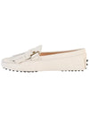 Double T Fringe Driving Shoes Ivory - TOD'S - BALAAN 4