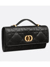 Top Handle Pouch Black Macrocannage Sheepskin S5221UHAG M900 - DIOR - BALAAN 2