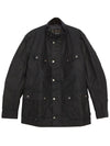 Duke Wax Button Jacket Navy - BARBOUR - BALAAN 2