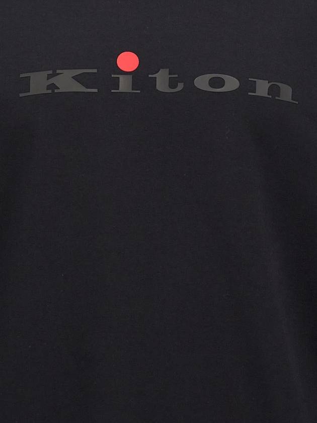 Kiton Logo Print Hoodie - KITON - BALAAN 4