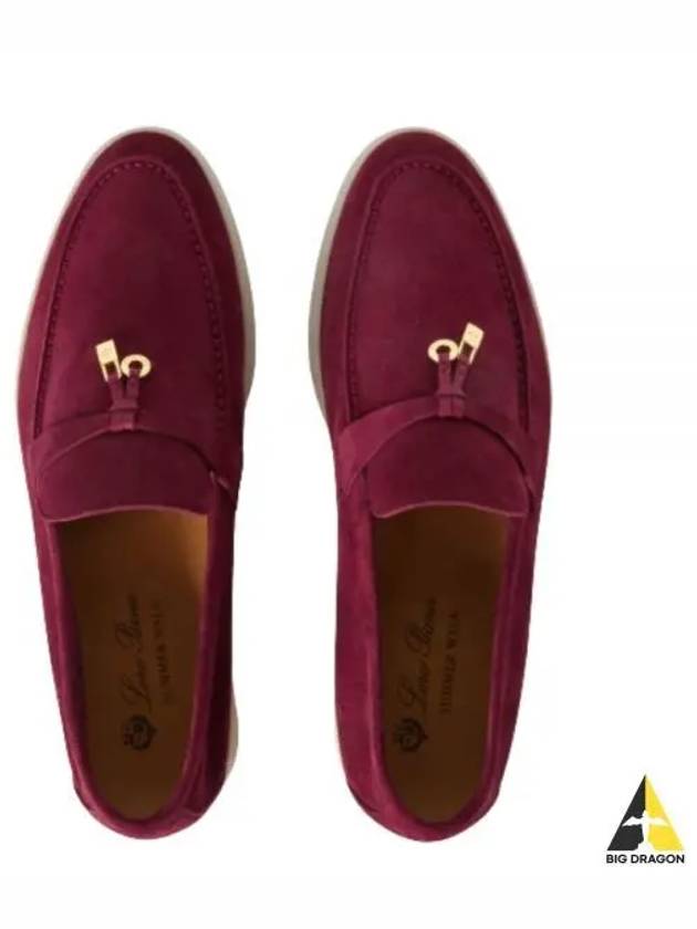 Summer Charms Walk Suede Loafers Purple - LORO PIANA - BALAAN 2