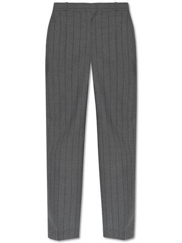 Moschino Wool Trousers, Women's, Grey - MOSCHINO - BALAAN 1