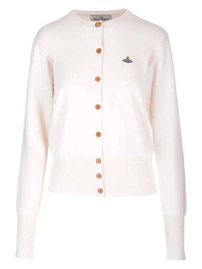 Bea Logo Cardigan Cream - VIVIENNE WESTWOOD - BALAAN 2