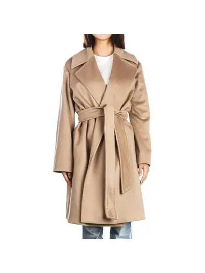 Tigre Wool Wrap Single Coat Camel - MAX MARA - BALAAN 2