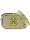 Miller Raffia Mini Cross Bag Green - TORY BURCH - BALAAN 3