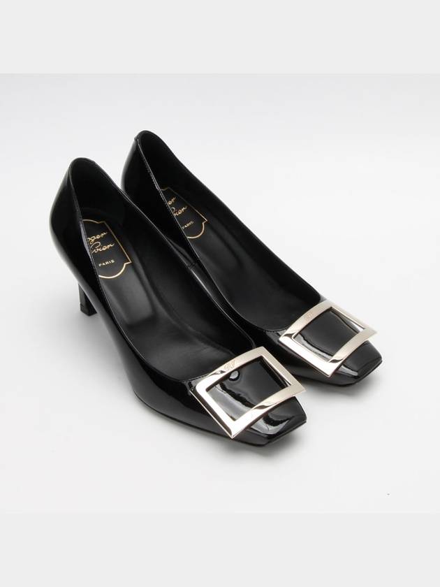 Belle Vivier Patent Flat Black 1226hva - ROGER VIVIER - BALAAN 5