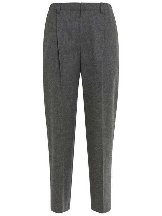 Brunello Cucinelli Gray Wool Trousers - BRUNELLO CUCINELLI - BALAAN 1