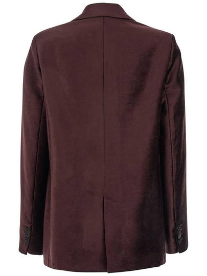 Brown Single-Breasted Jacket With Peak Revers In Cotton Blend Woman - FORTE FORTE - BALAAN 2