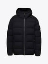 Seamless Logo Nylon Hooded Padded Jacket Black - STONE ISLAND - BALAAN 2