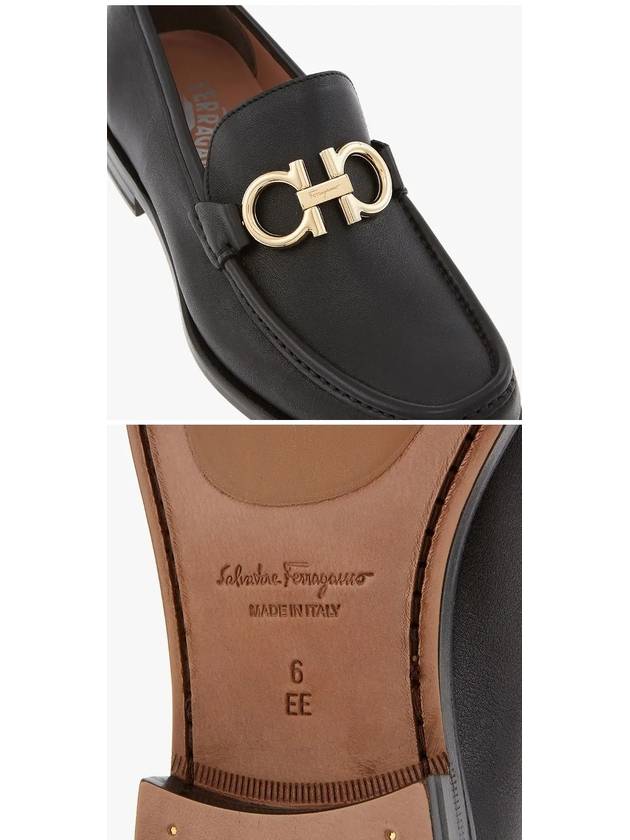 Rolo Gancini Loafers Black - SALVATORE FERRAGAMO - BALAAN 5