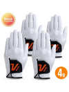 4 V logo premium men’s natural sheepskin golf gloves - VOLVIK - BALAAN 1