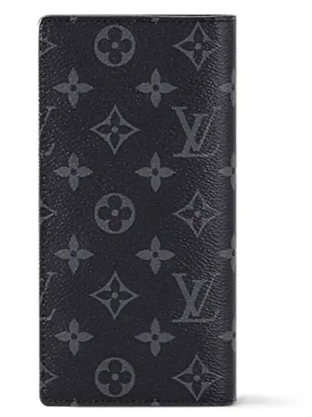 Brazza Monogram Long Wallet Black - LOUIS VUITTON - BALAAN 7