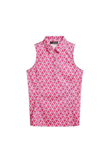 Women s Dena Print Sleeveless Top Geofuchsia Purple GWJT09008 S193 - J.LINDEBERG - BALAAN 1