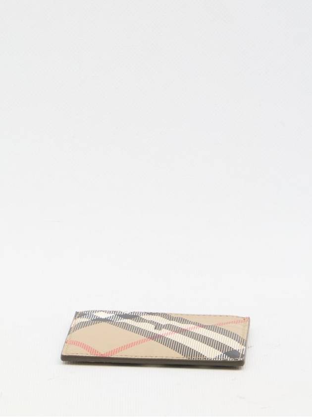 Check Card Wallet Beige - BURBERRY - BALAAN 4