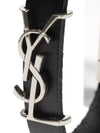 Monogram Leather Bracelet Black - SAINT LAURENT - BALAAN 4