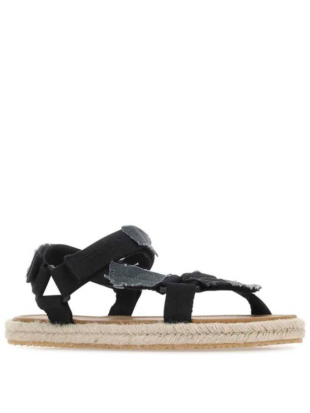 Patchwork Canvas Hiking Sandals Black - MAISON MARGIELA - BALAAN 3