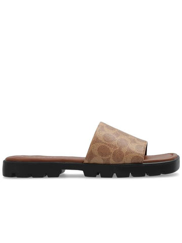 Coach ‘Florence’ Slippers, Women's, Brown - COACH - BALAAN 1