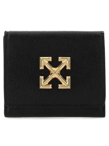 Jitney Arrow Half  Wallet Black - OFF WHITE - BALAAN 1