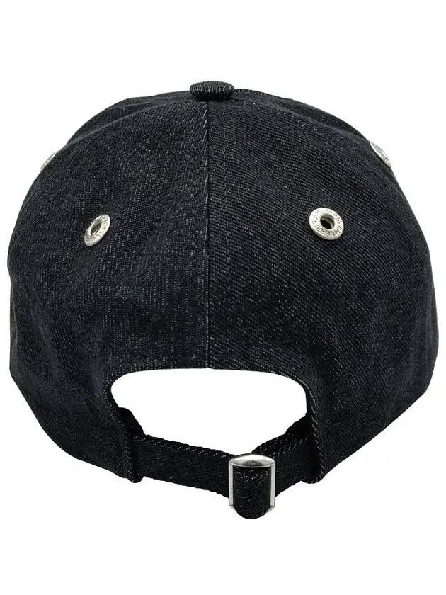 Heart Logo Denim Ball Cap Black - AMI - BALAAN 4