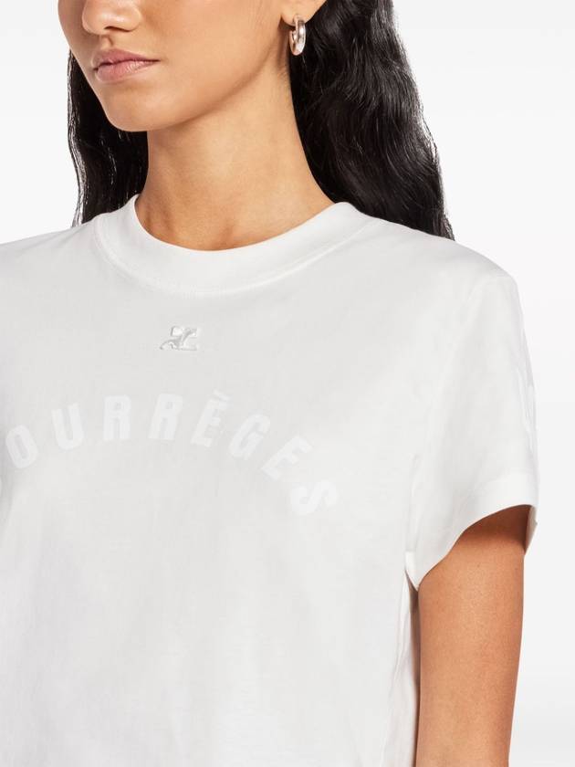 Cotton Short Sleeve T-Shirt White - COURREGES - BALAAN 5