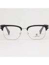 Glasses Frame LNV2109 001 Lower Gold Frame Men Women Half Horn Frame - LANVIN - BALAAN 3