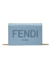 Logo Chain Small Long Wallet Light Blue - FENDI - BALAAN 2