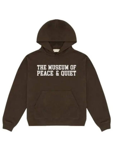 Campus Hooded Sweatshirt Brown T Shirt - MUSEUM OF PEACE & QUIET - BALAAN 1