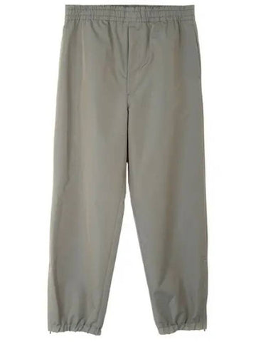 FINX POLYESTER CHAMBRAY PANTS OLIVE KHAKI A23AP03FP chino cotton - AURALEE - BALAAN 1