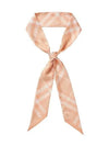 Check Skinny Silk Scarf Pink - BURBERRY - BALAAN 5