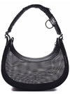 Mesh Tracking Shoulder Bag Black - CELINE - BALAAN 5